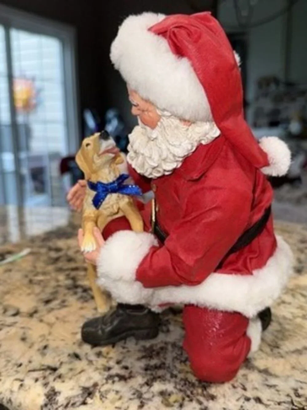 Possible Dreams Santa with Dog Figurine “Good Boy Santa”